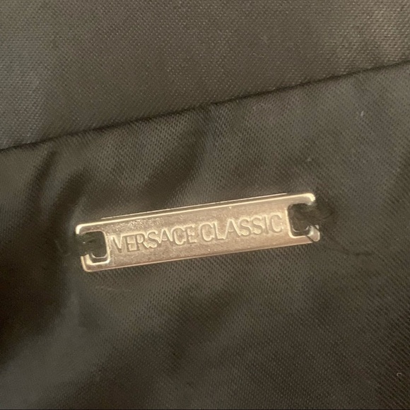 VERSACE Vintage Satin High Waist Black Pants - Picture 3 of 16